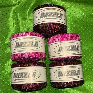 Dazzle Pink and Multicolor Yarn Set